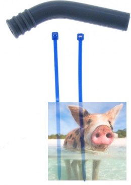 Silikonowa nakładka na tłumik (deflektor) 8mm (szary)