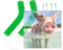 Silikonowa nakładka na tłumik (deflektor) 8mm (zielona)