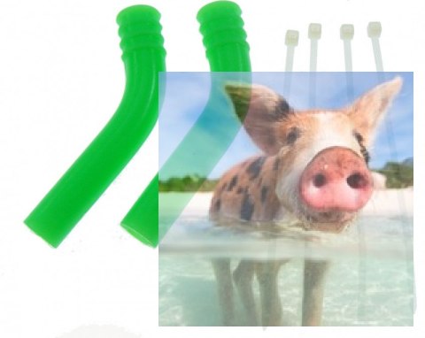 Silikonowa nakładka na tłumik (deflektor) 8mm (zielona)