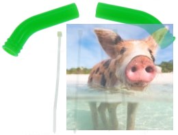 Silikonowa nakładka na tłumik (deflektor) 9mm (zielona)