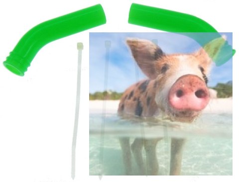 Silikonowa nakładka na tłumik (deflektor) 9mm (zielona)