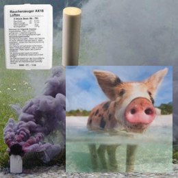 Świeca dymna AX-18 czarna - 5szt