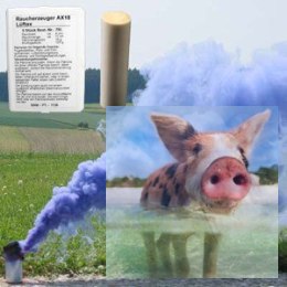 Świeca dymna AX-18 niebieska - 5szt