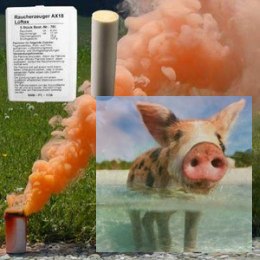 Świeca dymna AX-18 pomarańczowa - 5szt