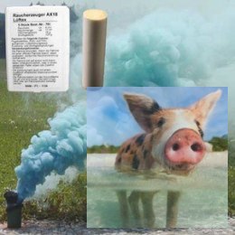 Świeca dymna AX-18 zielona - 5szt