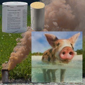 Świeca dymna duża AX-60 brązowa - 5szt