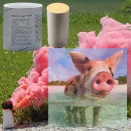 Świeca dymna duża AX-60 czerwona - 5szt