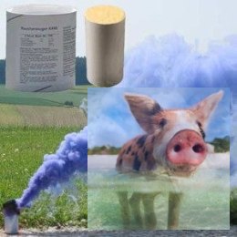 Świeca dymna duża AX-60 niebieska - 5szt