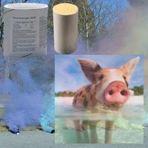 Świeca dymna duża AX-60 wielokolorowe - 5szt