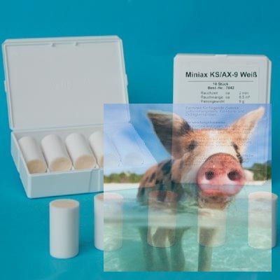 Świeca dymna mała AX-9 biała - 10szt