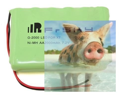2000mAh 7.2V NiMH AA akumulator do Taranis QX7 2000mAh 7.2V NiMH AA akumulator do Taranis QX7