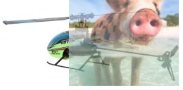 Copter V911S (2.4GHz, 4CH, 192mm, żyroskop, zasięg do 80m, wyczynowy) - Niebieski