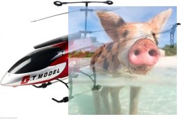 Helikopter QS8006 gigant (dł. 134cm, 3.5CH, żyroskop, zasięg do 80m) - Czerwony