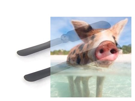 Komplet śmigieł ogonowych