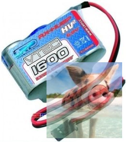 LRP 1600mAh 6V NiMH JR - Kostka