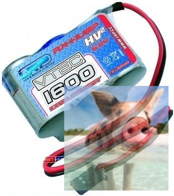 LRP 1600mAh 6V NiMH JR - Kostka
