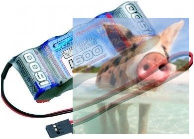 LRP 1600mAh 6V NiMH JR - Płaski