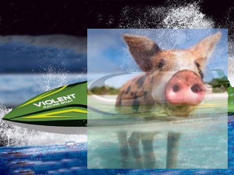 Motorówka Violent 2.4GHz 30km/h RTR - zielona