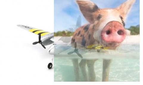 P-38 Lightning 2.4GHz RTF (rozpiętość 43cm) - srebrny