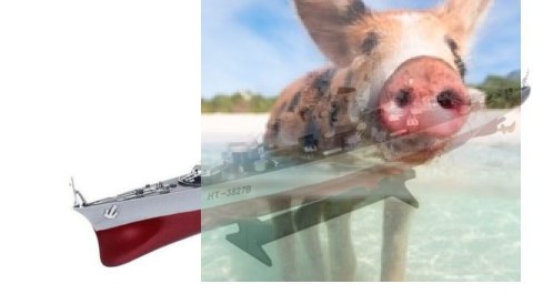 Pancernik Bismarck 1:360 2.4GHz