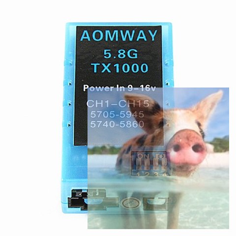 Aomway TX1000 1000mW 5.8GHz 32CH AV TX RaceBand Aomway TX1000 1000mW 5.8GHz 32CH AV TX RaceBand