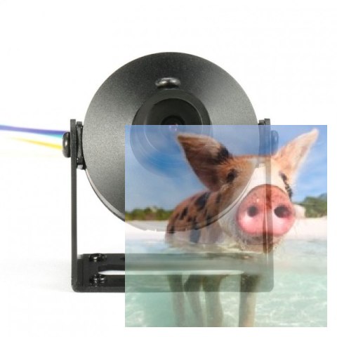 Kamera Okkan EK1119 (1100TVL, 150FOV, IR, 3.5-5.5V)