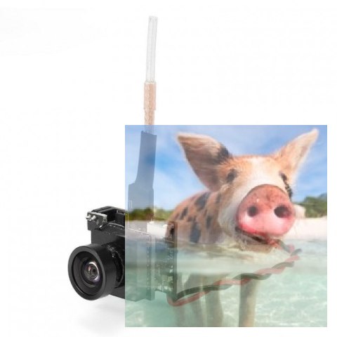 Kamera TX04 PAL z VTX (5.8GHz 40CH 25mW, 700TVL, 120FOV, 2.5V-5.5V)