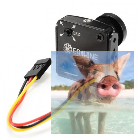 Kamera c800t fpv (800TVL, 150FOV, 5-15V)