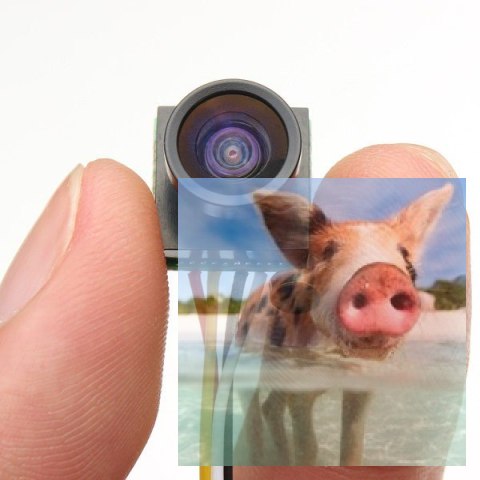 Kamera mini FPV (600TVL, 170FOV, IR, 3.7-5V)