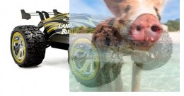 Land Buster 1:12 Monster Truck RTR 2.4GHz Li-Ion 1200mAh 45km/h - Żółty