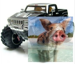Mini Hummer 1:52 27-49MHz RTR- Czarny