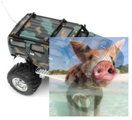 Mini Hummer 1:52 27-49MHz RTR - Moro