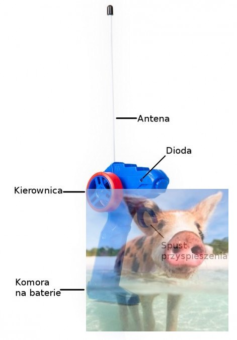 NQD 4WD Rock Crawler 1:18 2.4Ghz - Niebieski