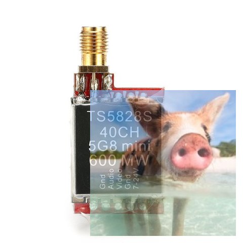 Nadajnik FPV AV TS5828S 5.8GHz 40CH 600mW 7-24V