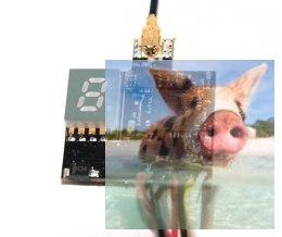 Nadajnik Mini FPV AV ATX03 5.8GHz 72CH 0/25/50/200mW 3.2-5.5V