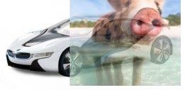 BMW i8 1:14 2.4GHz RTR (zasilanie na baterie AA) - Biały