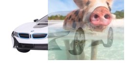 BMW i8 1:18 RTR (zasilanie na baterie AA) - biały