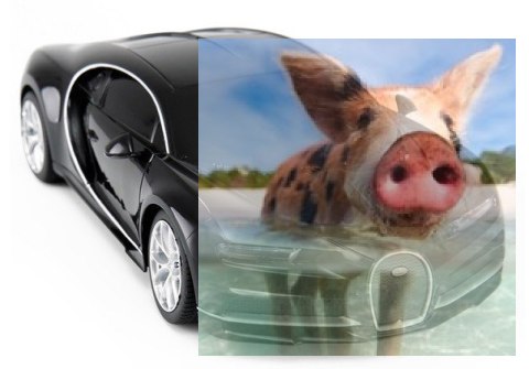 Bugatti Chiron 1:24 RTR (zasilanie na baterie AA) - Czarny