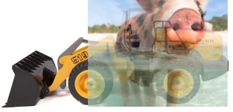 Buldożer - spychacz 1:20 (dźwięki i światła)