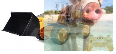 Buldożer - spychacz 1:20 (dźwięki i światła)