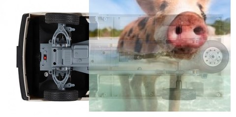 Ciężarówka WPL D-12 1:16, 2.4GHz - biała Ciężarówka WPL D-12 1:16, 2.4GHz - biała