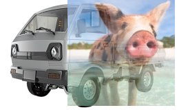 Ciężarówka WPL D-12 1:16, 4x4, 2.4GHz - srebrna