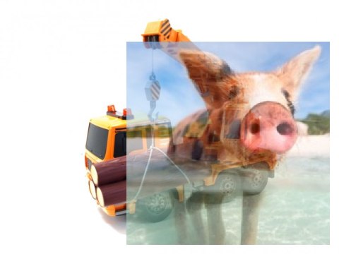 Ciężarówka z dźwigiem 2.4GHz 1:20 (dźwięki i światła, podnoszony i opuszczany dźwig)