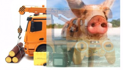 Dźwig Mercedes Benz Arocs 2.4Ghz 1:20 (dźwięki i światła)