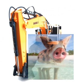 Koparka Heavy Industry 2.4GHz (ruchoma łyżka, dźwięki)