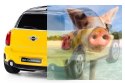 MINI Cooper S Countryman 1:24 RTR (zasilanie na baterie AA) - Żółty