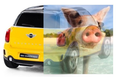MINI Cooper S Countryman 1:24 RTR (zasilanie na baterie AA) - Żółty MINI Cooper S Countryman 1:24 RTR (zasilanie na baterie AA) - Żółty