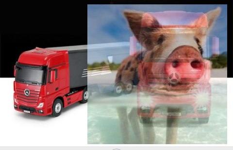 Mercedes-Benz Actros z naczepą 1:26 2.4GHz RTR (zasilanie na baterie AA) - czerwony Mercedes-Benz Actros z naczepą 1:26 2.4GHz RTR (zasilanie na baterie AA) - czerwony