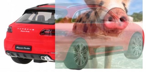 Porsche Macan 1:14 RTR (zasilanie na baterie AA) - czerwony