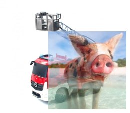 Straż pożarna Mercedes Arocs z armatką wodną 2.4GHz (dźwięki i światła, ruchoma drabina)